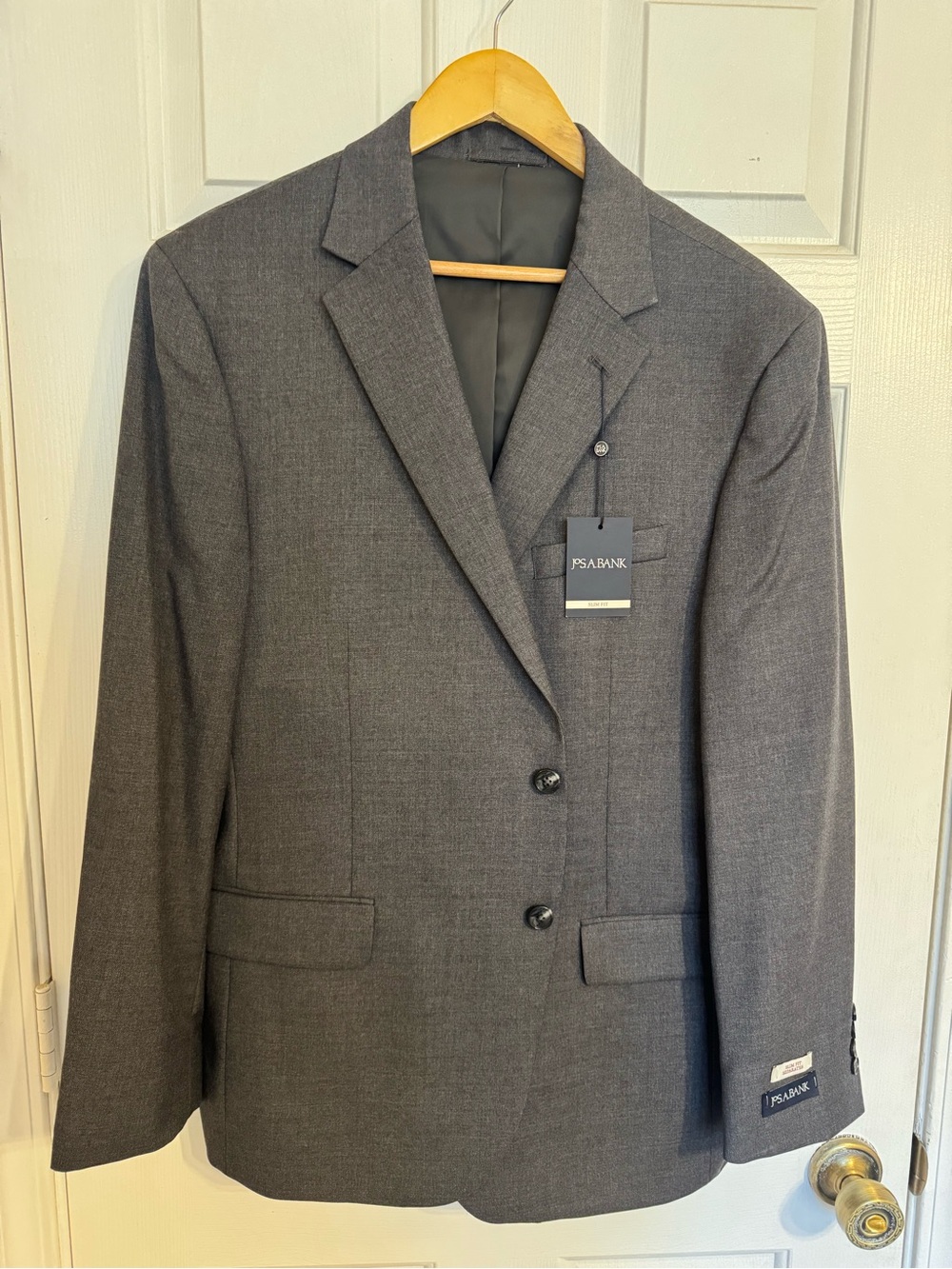 Jos. A. Bank Charcoal Gray Men's Two-Button Sport Coat